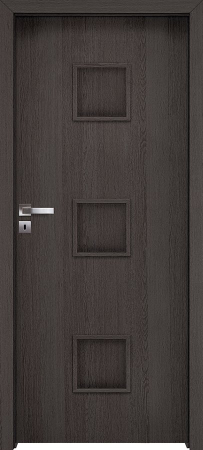 Interiérové dveře INVADO SALERNO 1 - dýha Enduro 3D - antracit B637