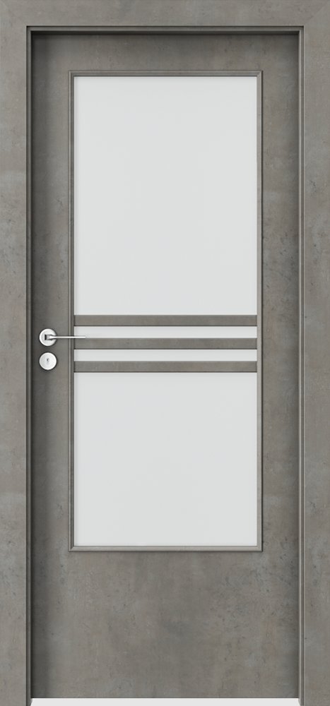 Posuvné interiérové dveře PORTA STYL 3 - dýha CPL HQ 0,2 - beton světlý