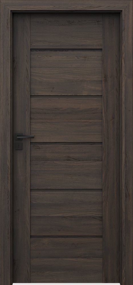 Interiérové dveře VERTE PREMIUM E - E0 - dýha Portasynchro 3D - dub tmavý 