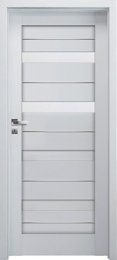 Posuvné interiérové dveře INVADO CAPENA INSERTO 3 - Eco-Fornir laminát CPL - bílá B490