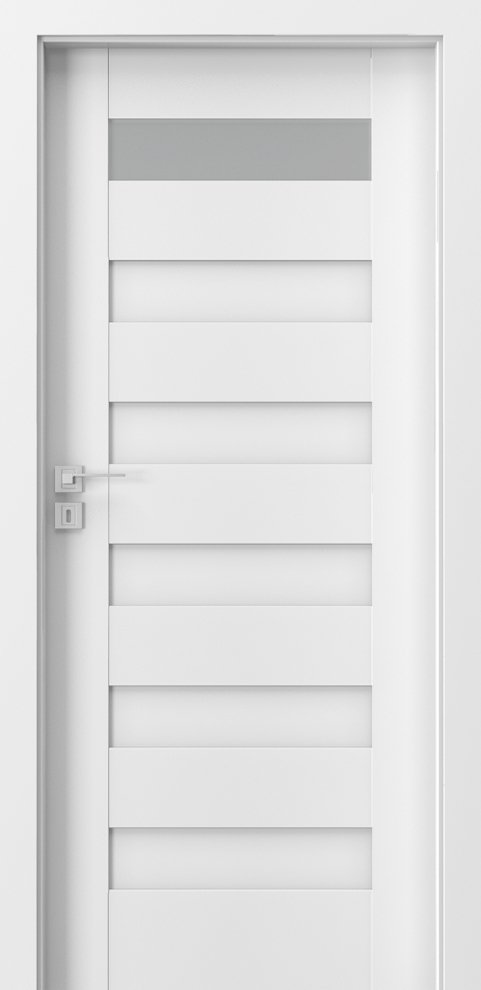 Posuvné interiérové dveře PORTA KONCEPT C.1 - dýha Portadecor - bílá