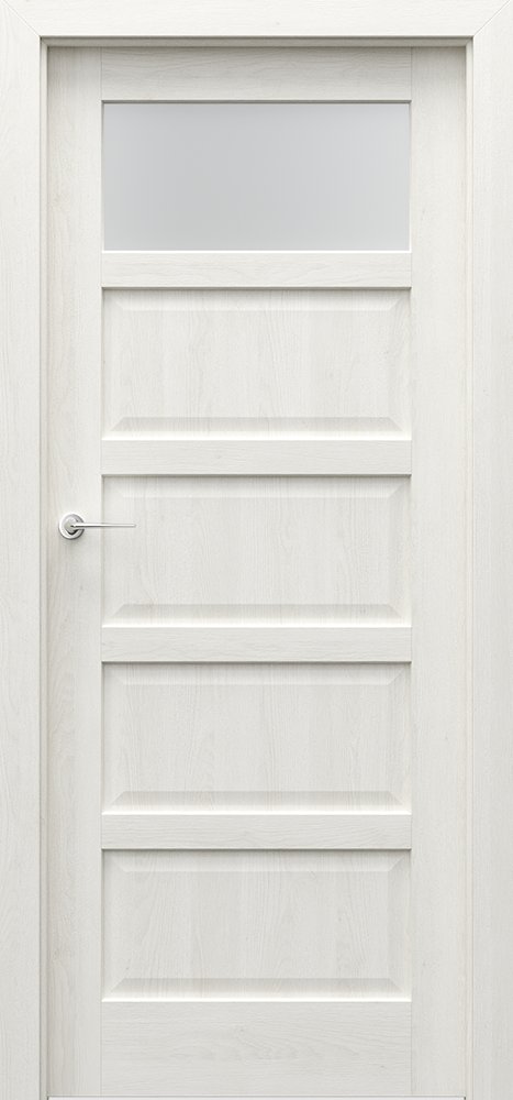 Interiérové dveře PORTA TOLEDO 1 - přírodní dýha Satin - dub bílý