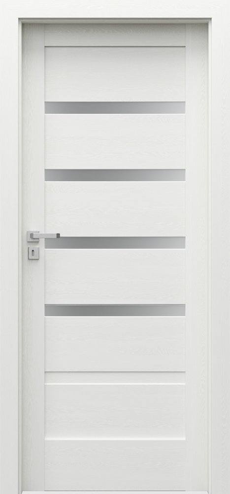 Interiérové dveře VERTE HOME H - H4 - dýha Portadecor - bílá