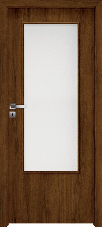 Interiérové dveře INVADO NORMA DECOR 4 - dýha Enduro 3D - ořech klasický B597
