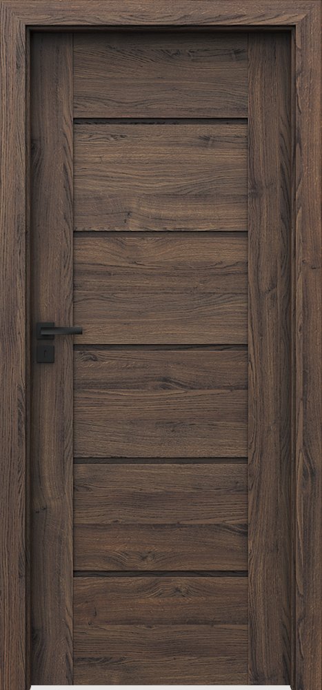 Posuvné interiérové dveře VERTE PREMIUM E - E0 - dýha Portasynchro 3D - dub šarlatový