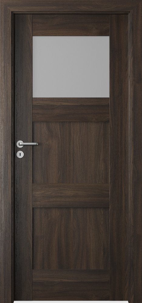 Interiérové dveře VERTE PREMIUM B - B1 - dýha Portasynchro 3D - dub tmavý 
