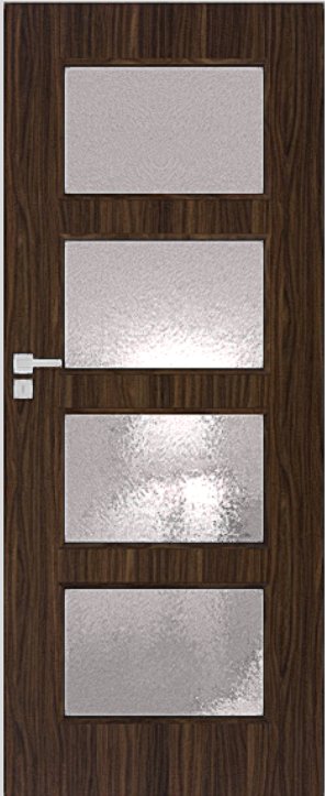 Interiérové dveře DRE MODERN 30 - dekorativní dýha 3D - eben (do vyprodání zásob)