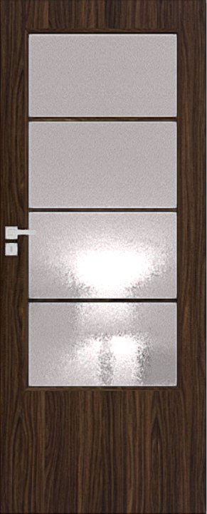 Interiérové dveře DRE ARTE B 20 - dekorativní dýha 3D - eben (do vyprodání zásob)