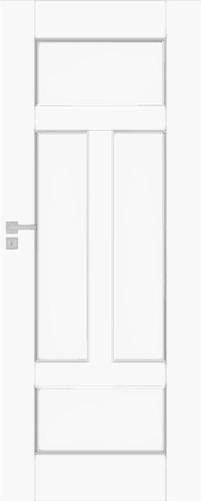 Interiérové dveře DRE NESTOR - model 3 - dýha DRE-Cell - bílá mat