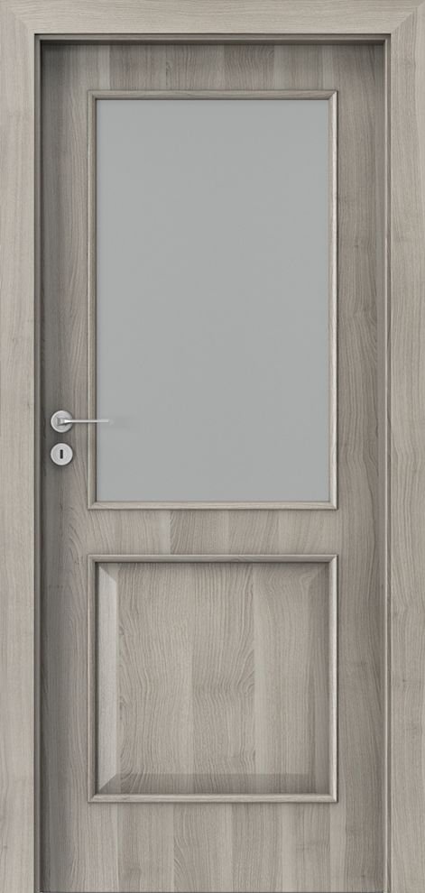 Posuvné interiérové dveře PORTA NOVA 3.2 - dýha Portasynchro 3D - akát stříbrný