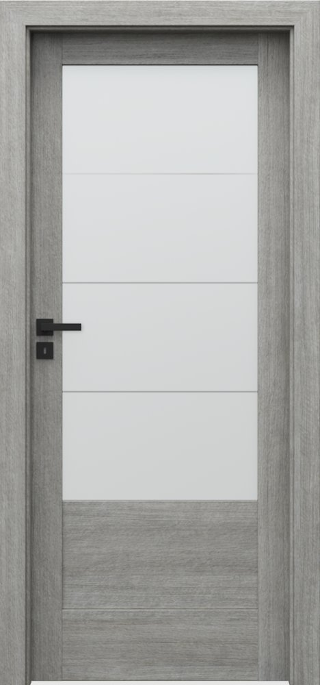 Posuvné interiérové dveře VERTE B - B4 - Portalamino - dub stříbřitý