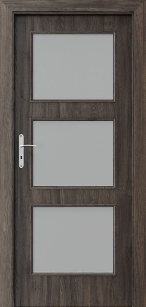 Interiérové dveře PORTA NOVA 4.4 - dýha Portasynchro 3D - dub tmavý