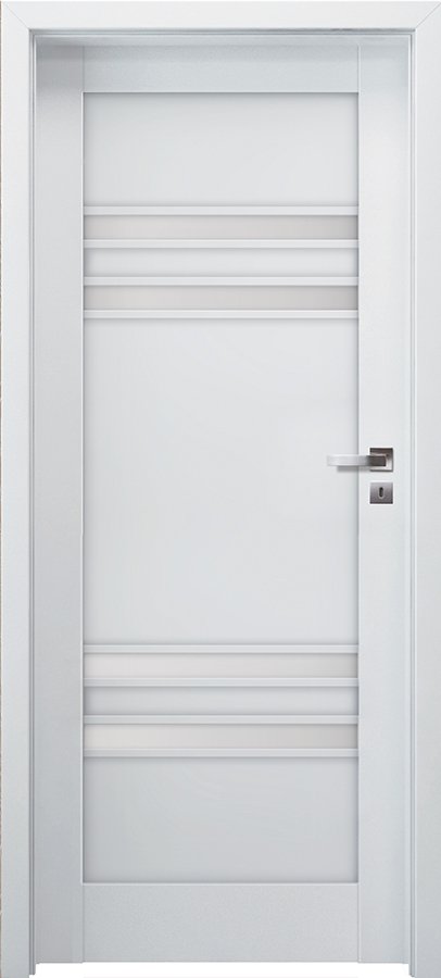 Interiérové dveře INVADO DOMINO 8 - Eco-Fornir laminát CPL - bílá B490