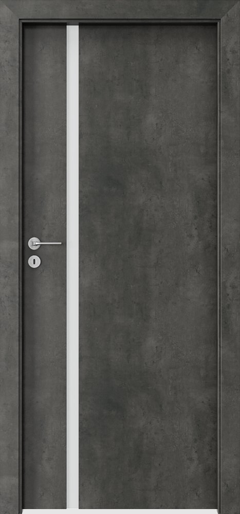 Interiérové dveře PORTA FOCUS 4.A - dýha CPL HQ 0,2 - beton tmavý