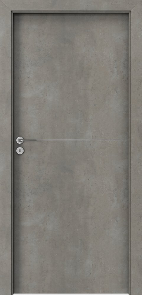 Interiérové dveře PORTA LINE F.1 - dýha CPL HQ 0,2 - beton světlý