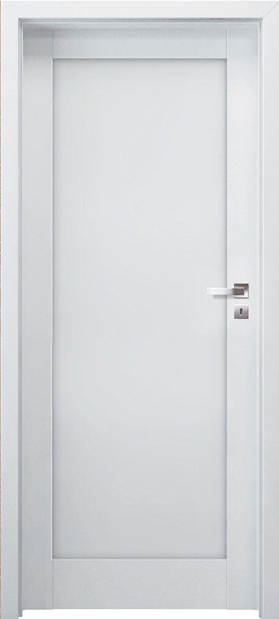 Posuvné interiérové dveře INVADO DOMINO 1 - Eco-Fornir laminát CPL - bílá B490