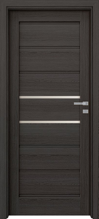 Posuvné interiérové dveře INVADO LINEA FORTE 2 - dýha Enduro 3D - antracit B637