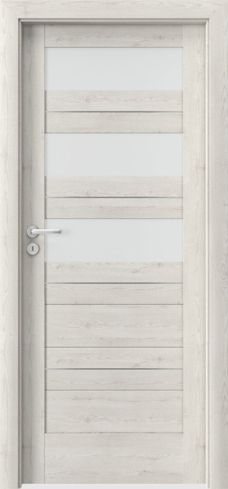 Interiérové dveře VERTE C - C3 intarzie - dýha Portasynchro 3D - borovice norská