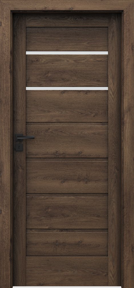 Posuvné interiérové dveře VERTE HOME J - J2 - dýha Portaperfect 3D - dub jižní