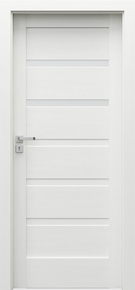 Posuvné interiérové dveře VERTE HOME H - H2 - dýha Portasynchro 3D - wenge bílá
