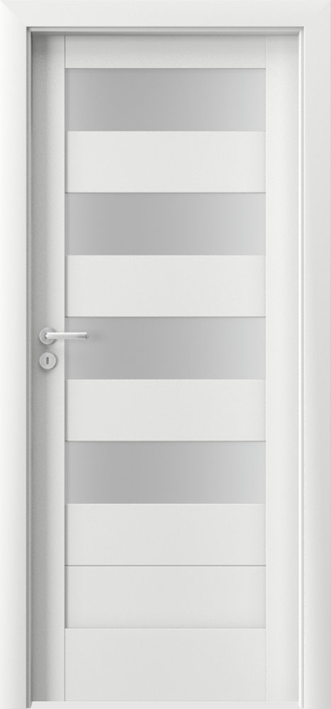 Posuvné interiérové dveře VERTE C - C4 - dýha Portadecor - bílá
