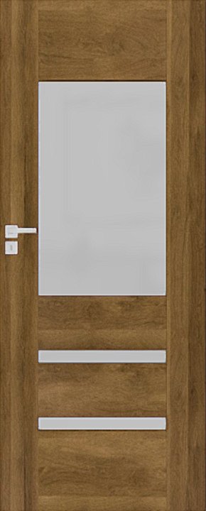 Interiérové dveře DRE REVA 3 - dekorativní dýha 3D - dub polský 3D