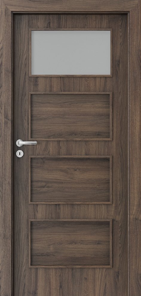 Interiérové dveře PORTA FIT H.1 - dýha Portasynchro 3D - dub šarlatový