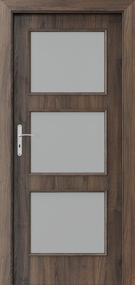 Interiérové dveře PORTA NOVA 4.4 - dýha Portasynchro 3D - dub šarlatový