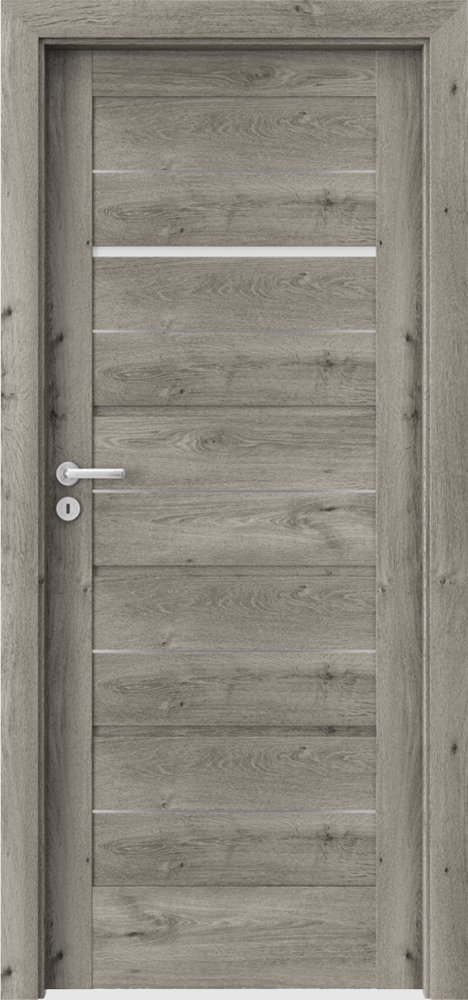 Interiérové dveře VERTE G - G1 intarzie - dýha Portaperfect 3D - dub Sibiřský