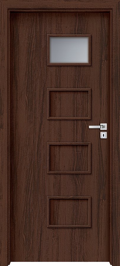 Posuvné interiérové dveře INVADO ORSO 4 - dýha Enduro - ořech B339