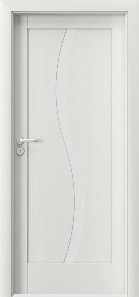 Interiérové dveře VERTE E - E1 - dýha Portasynchro 3D - wenge bílá