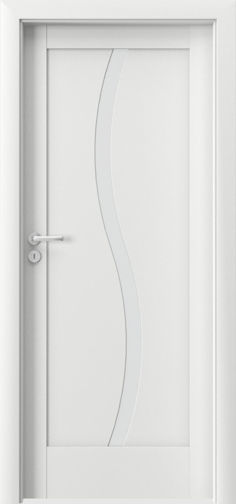 Interiérové dveře VERTE E - E1 - dýha Portadecor - bílá