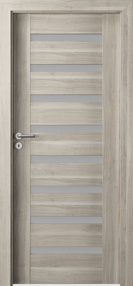 Interiérové dveře VERTE PREMIUM D - D8 - dýha Portasynchro 3D - akát stříbrný