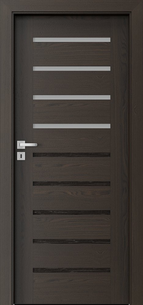Interiérové dveře PORTA NATURA KONCEPT A.4 - přírodní dýha Select - ořech tmavý
