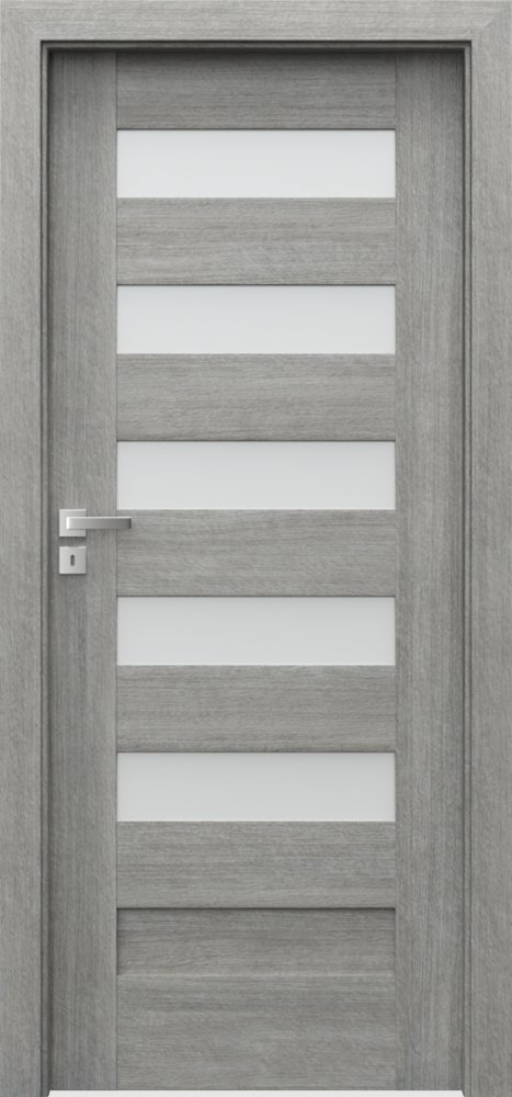 Posuvné interiérové dveře PORTA KONCEPT C.5 - Portalamino - dub stříbřitý