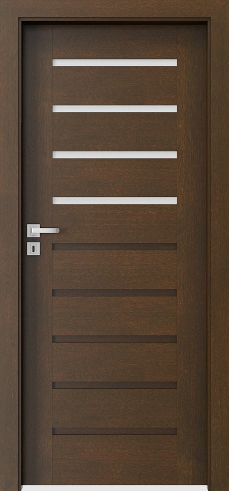 Interiérové dveře PORTA NATURA KONCEPT A.4 - přírodní dýha Satin - mocca