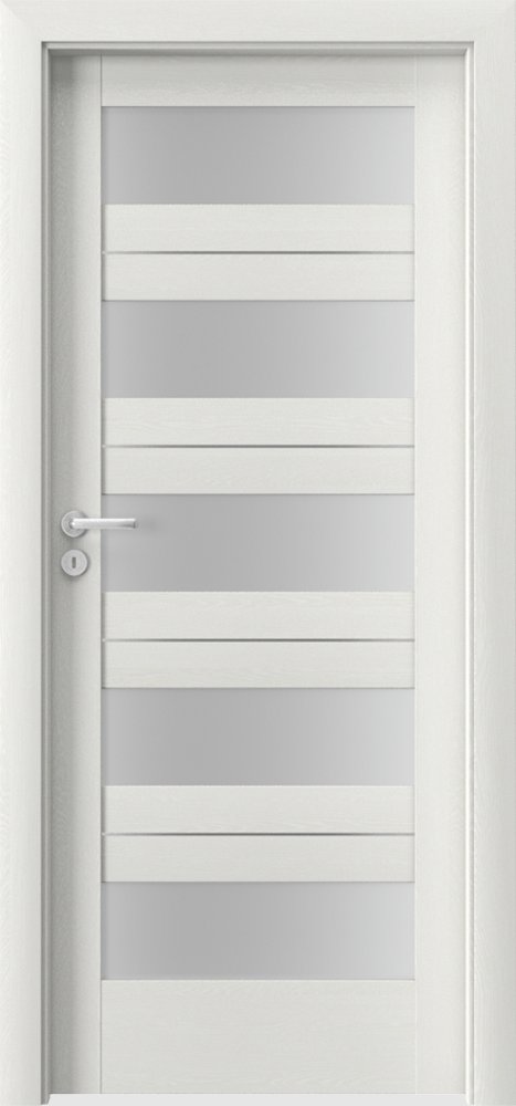 Posuvné interiérové dveře VERTE C - C5 intarzie - dýha Portasynchro 3D - wenge bílá
