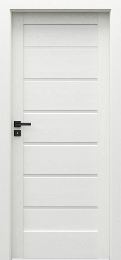 Posuvné interiérové dveře VERTE HOME J - J6 - dýha Portasynchro 3D - wenge bílá