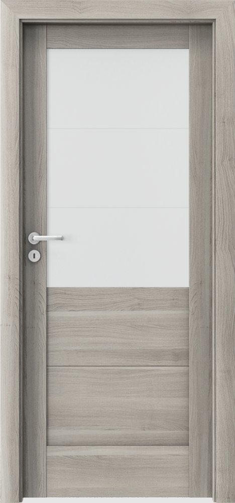 Interiérové dveře VERTE B - B3 - dýha Portasynchro 3D - akát stříbrný