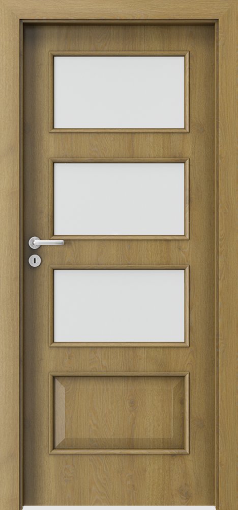 Posuvné interiérové dveře PORTA Laminát CPL 5.4 - dýha CPL HQ 0,2 - dub přírodní