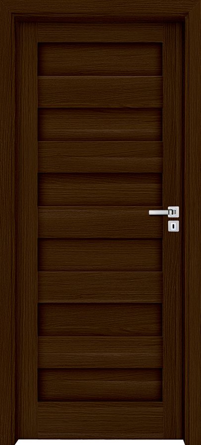 Posuvné interiérové dveře INVADO NOGARO 1 - Eco-Fornir forte - ořech duro B473