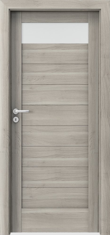 Interiérové dveře VERTE C - C1 - dýha Portasynchro 3D - akát stříbrný