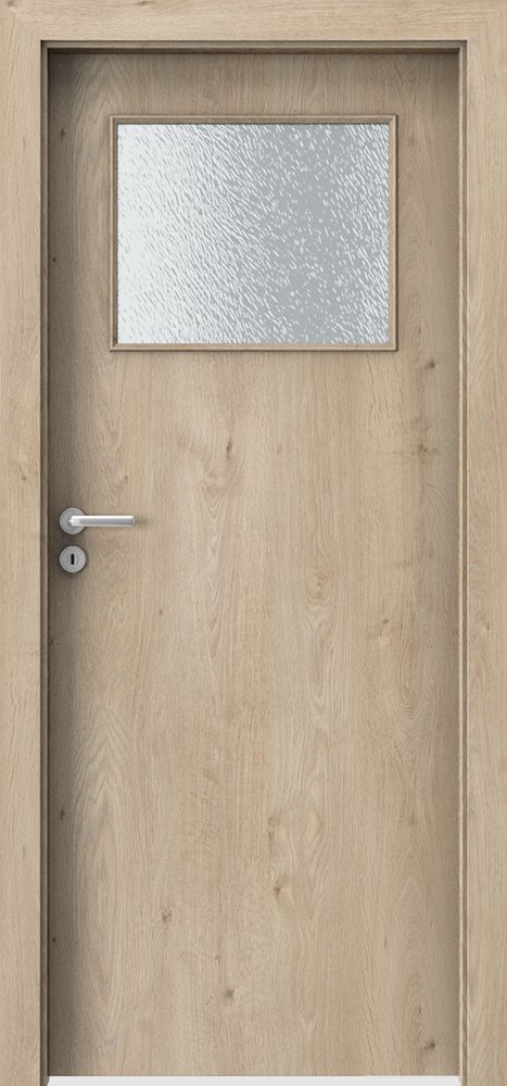 Interiérové dveře PORTA DECOR - model M - dýha Portaperfect 3D - dub klasický