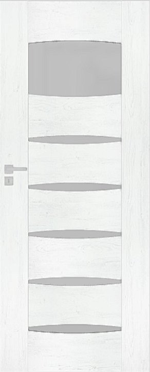 Interiérové dveře DRE ENA - model 1 - dýha DRE-Cell - borovice bílá
