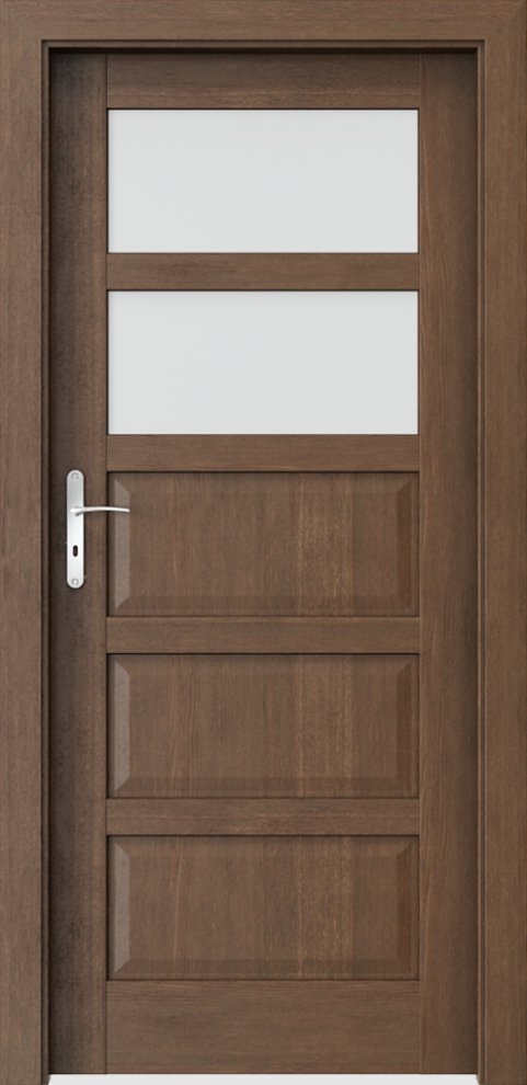Interiérové dveře PORTA TOLEDO 2 - přírodní dýha Satin - dub hnědý