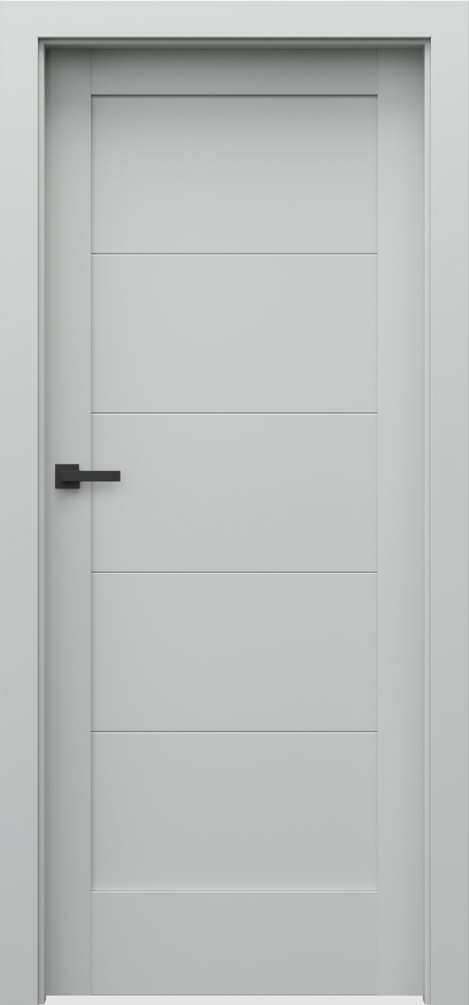 Posuvné interiérové dveře VERTE B - B0 - dýha Portadecor - šedá