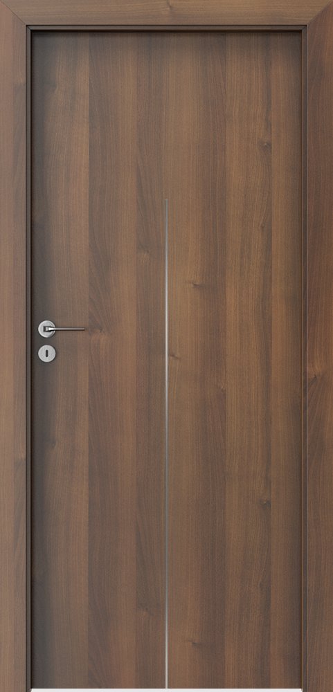 Posuvné interiérové dveře PORTA LINE H.1 - dýha Portadecor - ořech
