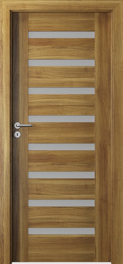 Posuvné interiérové dveře VERTE PREMIUM D - D8 - dýha Portasynchro 3D - akát medový
