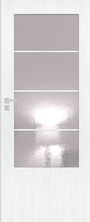 Interiérové dveře DRE ARTE B 20 - dýha DRE-Cell - borovice bílá