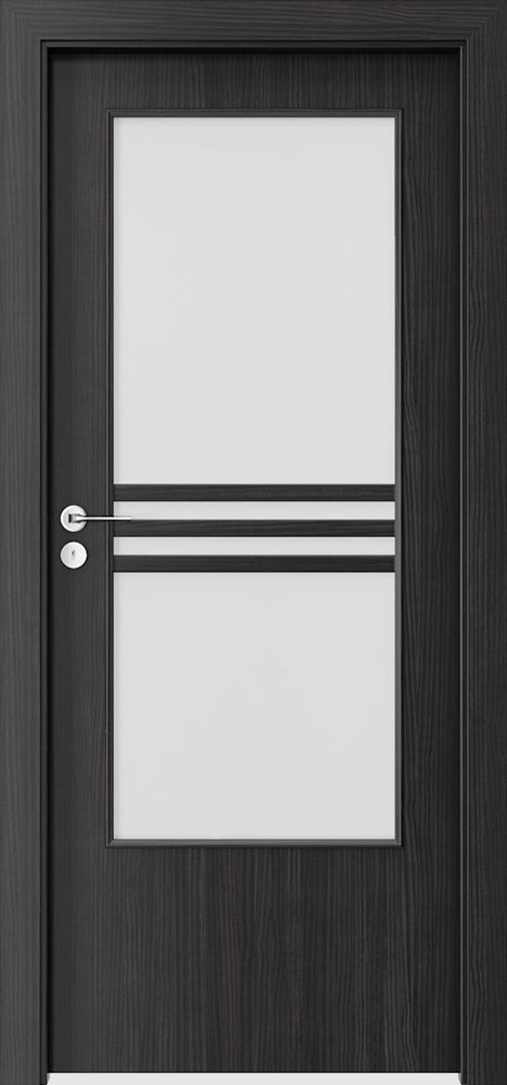 Posuvné interiérové dveře PORTA STYL 3 - dýha CPL HQ 0,2 - tmavá struktura